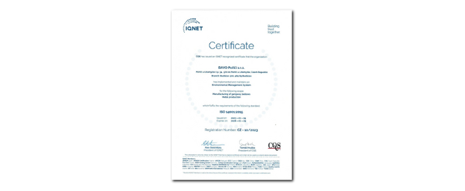 Certifikat 14001